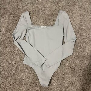 Babaton Light Gray Bodysuit